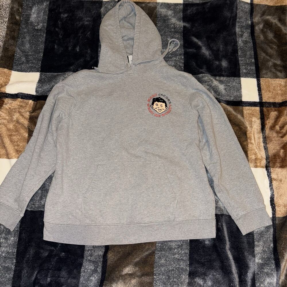 Marc Jacobs Mad Magazine Collab Sweatshirt Sz XL Super Rare Limited Edition Gray